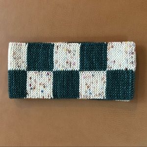 NWOT Misha Peacock checkered Scarf